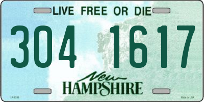 NH license plate 3041617