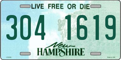 NH license plate 3041619