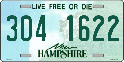 NH license plate 3041622