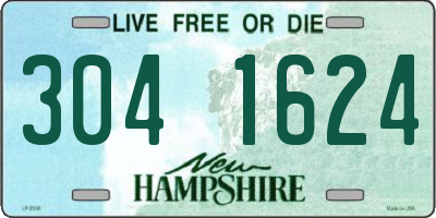 NH license plate 3041624