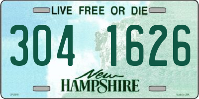 NH license plate 3041626