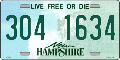 NH license plate 3041634