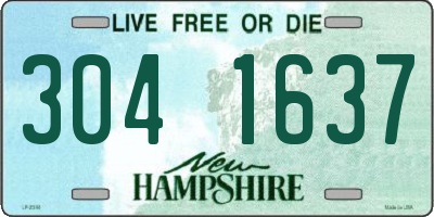 NH license plate 3041637