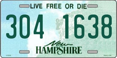 NH license plate 3041638