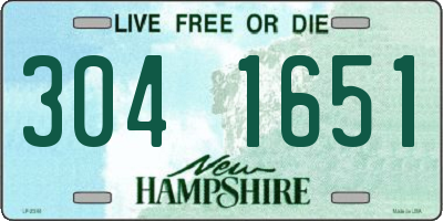 NH license plate 3041651
