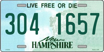 NH license plate 3041657
