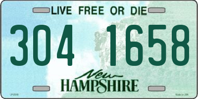 NH license plate 3041658