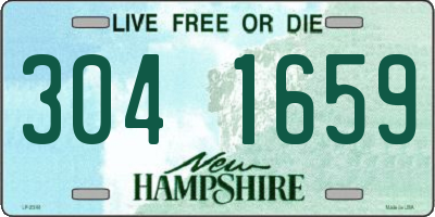 NH license plate 3041659