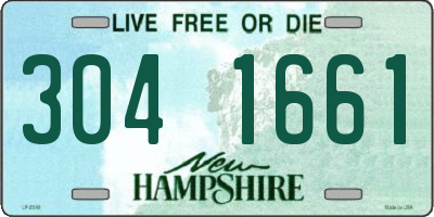 NH license plate 3041661
