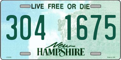 NH license plate 3041675