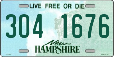 NH license plate 3041676