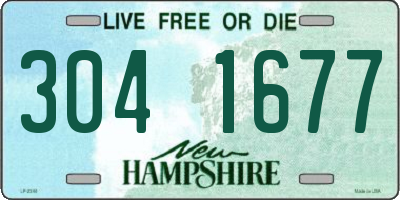 NH license plate 3041677