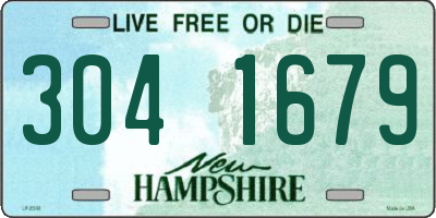 NH license plate 3041679