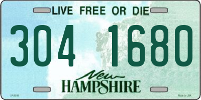 NH license plate 3041680