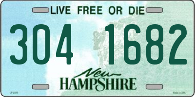 NH license plate 3041682