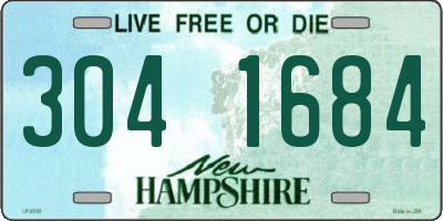 NH license plate 3041684