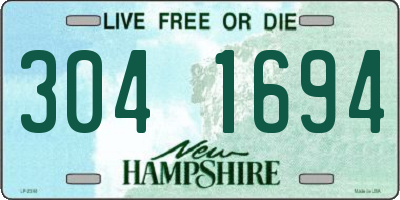 NH license plate 3041694