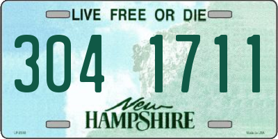 NH license plate 3041711