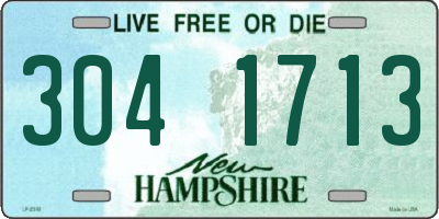 NH license plate 3041713