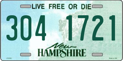 NH license plate 3041721
