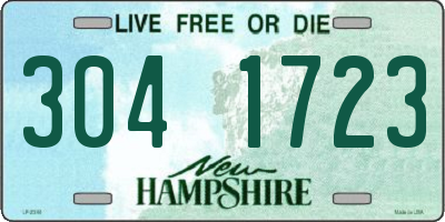 NH license plate 3041723
