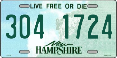 NH license plate 3041724