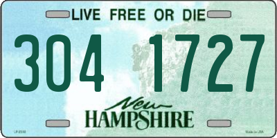 NH license plate 3041727