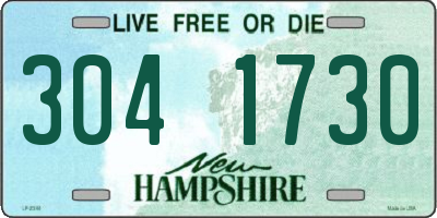 NH license plate 3041730