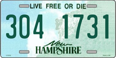 NH license plate 3041731