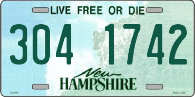 NH license plate 3041742