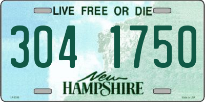 NH license plate 3041750