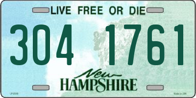 NH license plate 3041761
