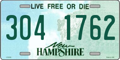 NH license plate 3041762