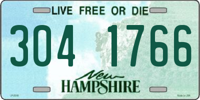 NH license plate 3041766