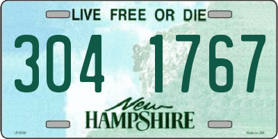NH license plate 3041767