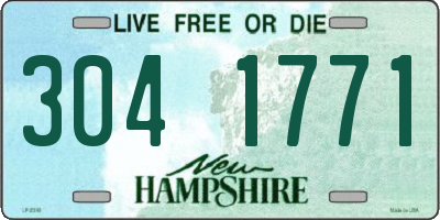 NH license plate 3041771