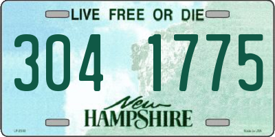 NH license plate 3041775