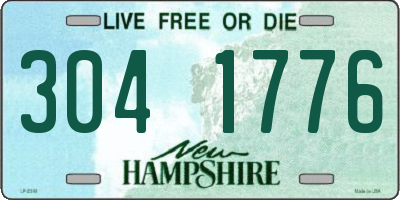 NH license plate 3041776