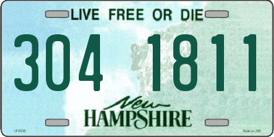 NH license plate 3041811
