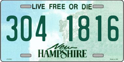 NH license plate 3041816