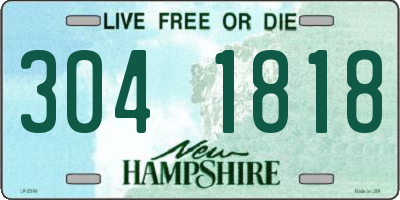 NH license plate 3041818