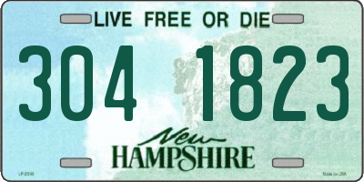 NH license plate 3041823