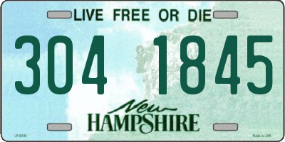 NH license plate 3041845