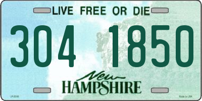 NH license plate 3041850