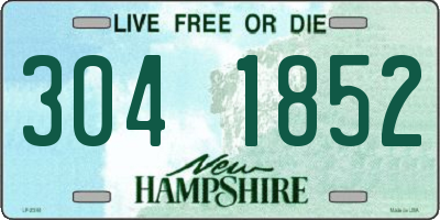 NH license plate 3041852