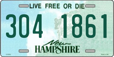 NH license plate 3041861
