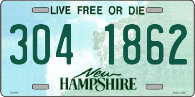 NH license plate 3041862