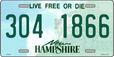 NH license plate 3041866