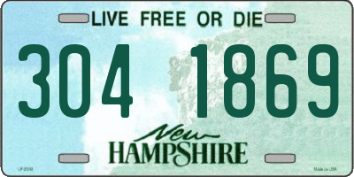 NH license plate 3041869