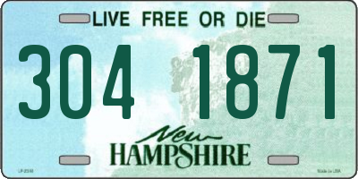 NH license plate 3041871
